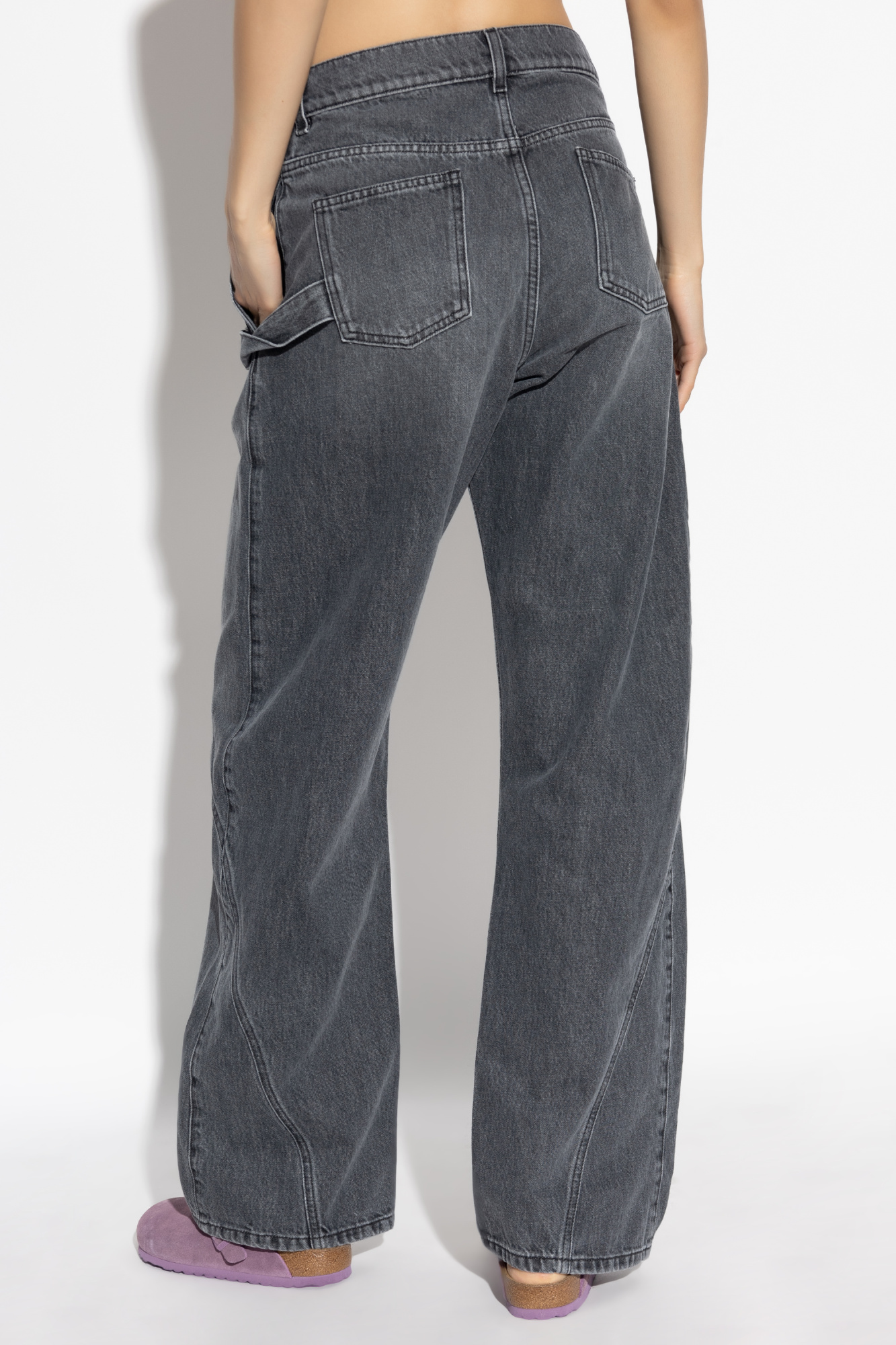 Grey Jeans with embroidered logo JW Anderson - Vitkac AS
